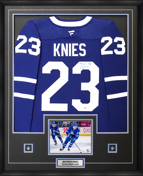 Matthew Knies Signed Jersey Toronto Maple Leafs Fanatics Premium