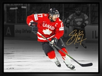 Sidney Crosby Signed 20x29 Framed Canvas 2025 World Hockey Championship (LE OF 25)