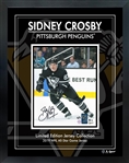 Sidney Crosby Signed 8x10 Framed PhotoGlass 2019 Black NHL All-Star Jersey L/E 7