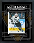 Sidney Crosby Signed 8x10 Framed PhotoGlass 2019 White NHL All-Star Jersey L/E 7