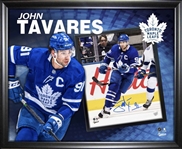 John Tavares Toronto Maple Leafs Signed PhotoGlass Framed 8x10 Frame-in-a-Frame Photo