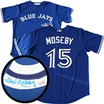 Lloyd Moseby Signed Toronto Blue Jays Blue Replica Majestic Jersey