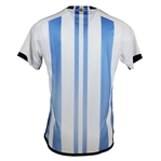 Lionel Messi Front Signed Argentina 2022 Home Jersey – 3-Star Edition