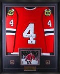**RARE** Bobby Orr Signed Framed Chicago Blackhawks 1976 CCM Vintage Jersey