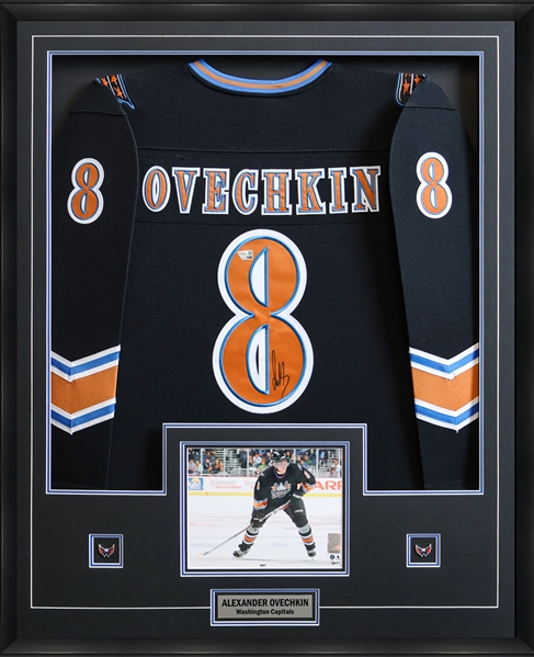 Alexander Ovechkin Signed Jersey Framed Washington Capitals Rookie 2005 Mitchelll & Ness