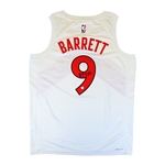 RJ Barrett Signed Jersey Toronto Raptors White Nike Icon Edition