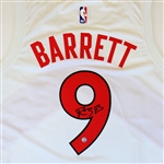 RJ Barrett Signed Jersey Toronto Raptors White Nike Icon Edition