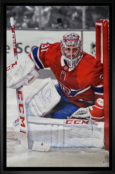 (In-Store Pick Up Only) Carey Price Signed Framed 36x54 Montreal Canadiens Action Gallery Edition Canvas