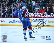 Cale Makar Colorado Avalanche Signed 8x10 Burgundy Celebration
