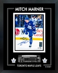 Mitch Marner Signed Framed Photoglass 8x10 Toronto Maple Leafs Celebration-V