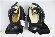 Sidney Crosby Dual Signed Game Used Pittsburgh Penguins CCM Gloves