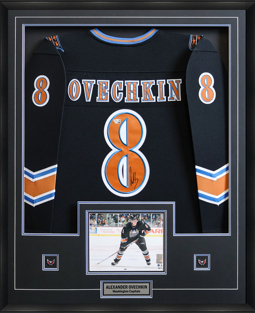 Alexander Ovechkin Signed Jersey Framed Washington Capitals Rookie 2005 Mitchelll & Ness