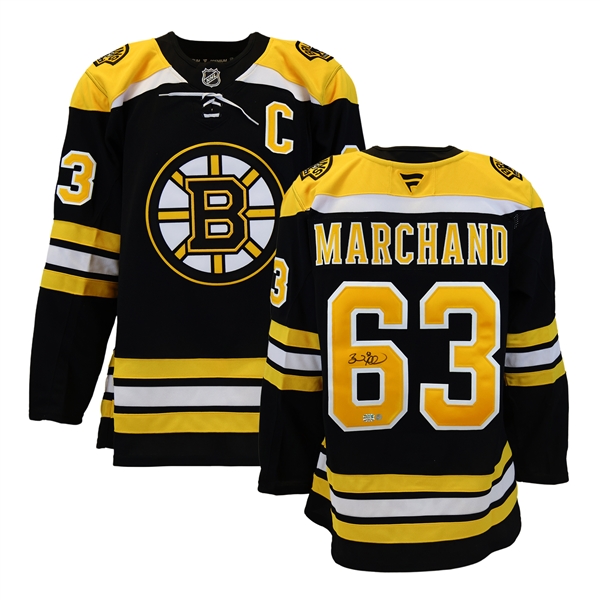 Brad Marchand Signed Jersey Bruins Black Fanatics Premium