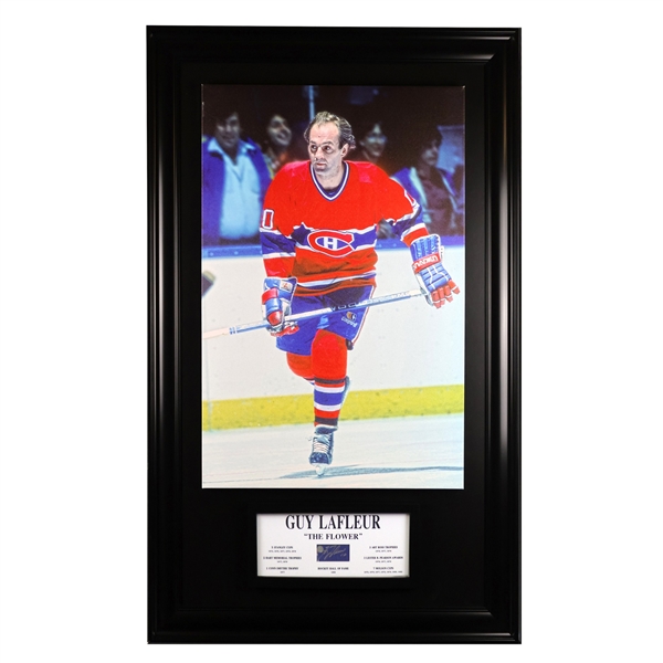 Guy Lafleur "The Flower" Montreal Canadiens Embedded Signature