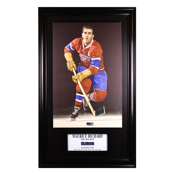 Maurice Richard "The Rocket" Montreal Canadiens Embedded Signature