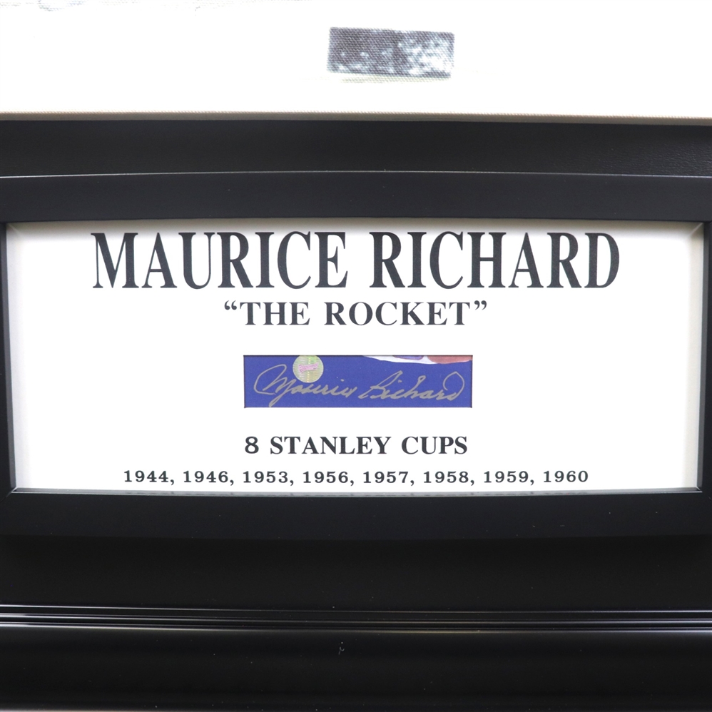 Maurice Richard The Rocket Montreal Canadiens Embedded Signature