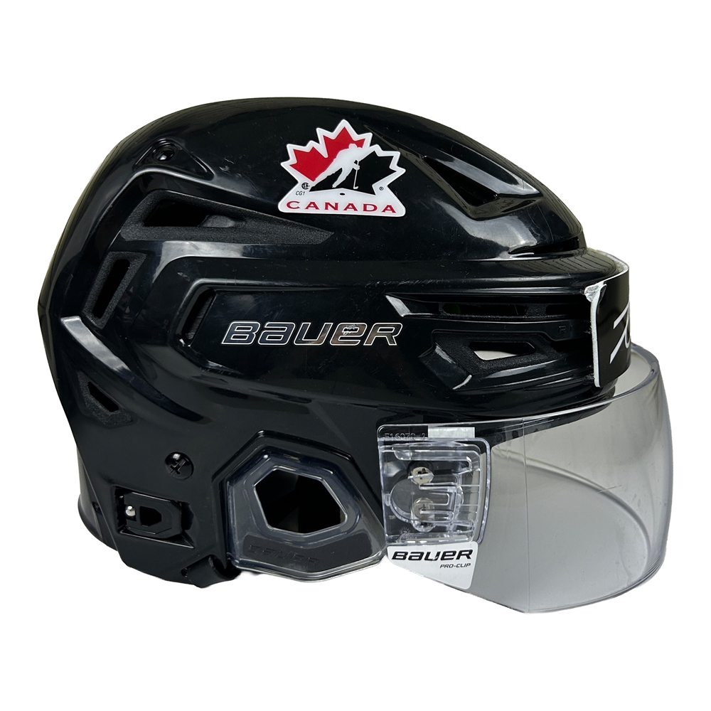 Porter Matone 2025 IIHF World Junior Championship Game Used Helmet 